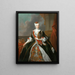 Portrait de Marie-Josèphe d'Autriche - Louis de Silvestre — kehystetty taideteos seinällä