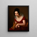 Portrait De Femme Anonyme - Louise Marie Jeanne Hersent — kehystetty taideteos seinällä