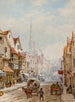 High Street Salisbury - Louise Rayner — näkymä teoksesta