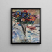 Asters dans un verre calice - Lovis Corinth — kehystetty taideteos seinällä