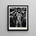 Le Christ sur la croix - Lovis Corinth — kehystetty taideteos seinällä