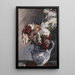 Chrysanthèmes dans le pichet - Lovis Corinth — kehystetty taideteos seinällä