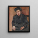Portrait de la belle-mère de l'artiste - Lovis Corinth — kehystetty taideteos seinällä