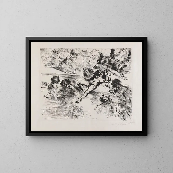 Une vision - Lovis Corinth — kehystetty taideteos seinällä