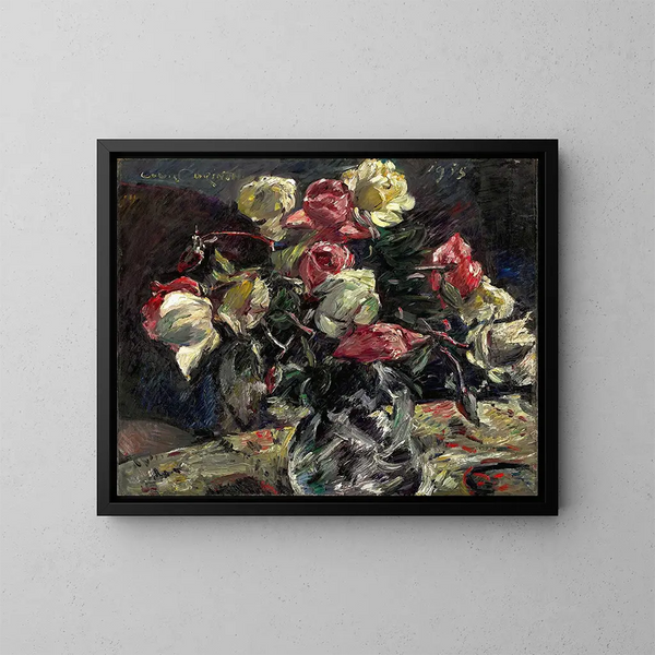 Roses d'Helle - Lovis Corinth — kehystetty taideteos seinällä