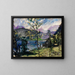maisemasta Walchensee - Lovis Corinth — kehystetty taideteos seinällä