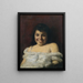 Fille qui rit - Lovis Corinth — kehystetty taideteos seinällä