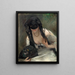 Masque dans une robe blanche - Lovis Corinth — kehystetty taideteos seinällä