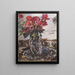Roses rouges - Lovis Corinth — kehystetty taideteos seinällä