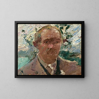 Autoportrait au Walchensee - Lovis Corinth — kehystetty taideteos seinällä