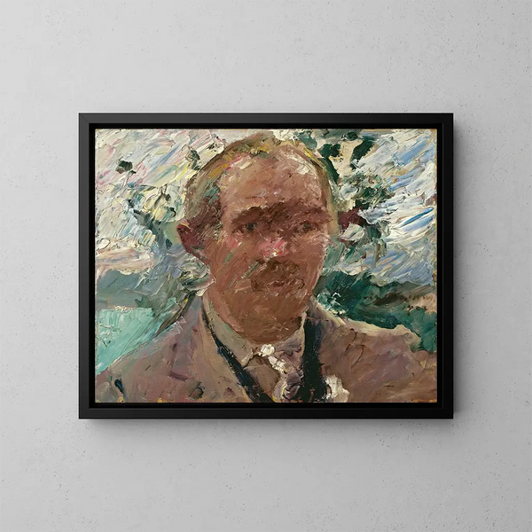 Autoportrait au Walchensee - Lovis Corinth — kehystetty taideteos seinällä