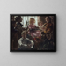La famille du peintre Fritz Rumpf - Lovis Corinth — kehystetty taideteos seinällä
