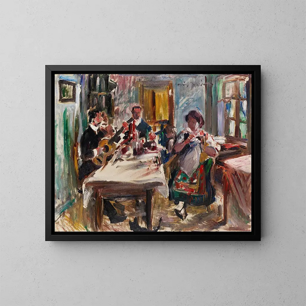 Salle paysanne tyrolienne - Lovis Corinth — kehystetty taideteos seinällä