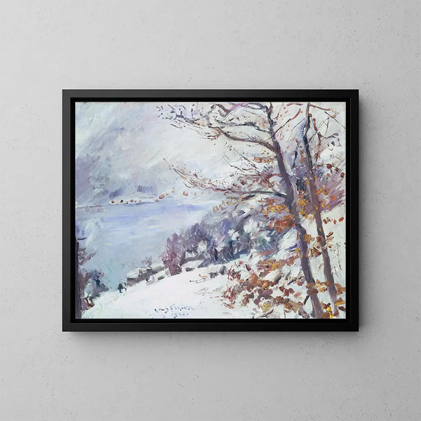 Walchensee talvella - Lovis Corinth — kehystetty taideteos seinällä
