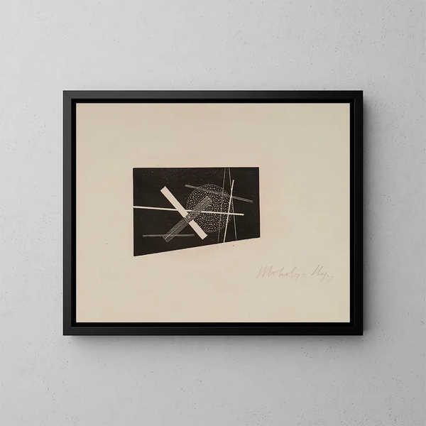 Composition - László Moholy-Nagy — kehystetty taideteos seinällä