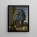 Nature morte aux raisins et autres fruits - Luca Forte — kehystetty taideteos seinällä