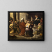 Kristus lääkäreiden joukossa - Luca Giordano — kehystetty taideteos seinällä