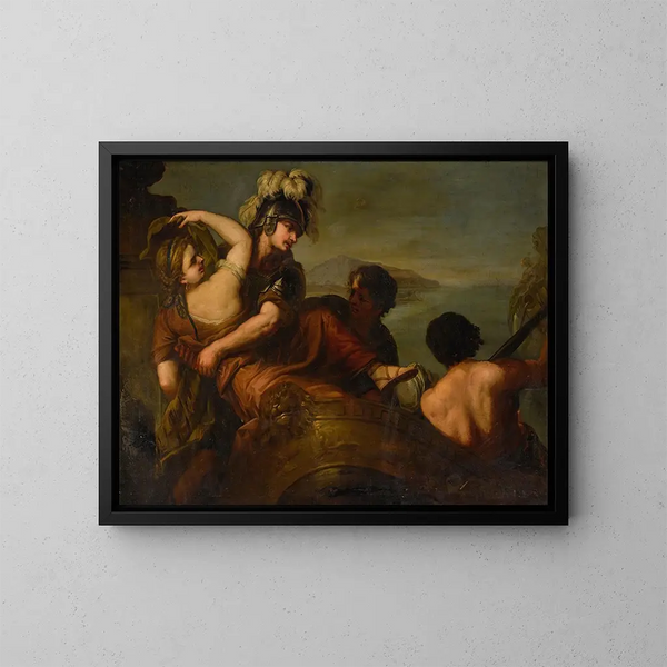 L'Enlèvement d'Hélène - Luca Giordano — kehystetty taideteos seinällä