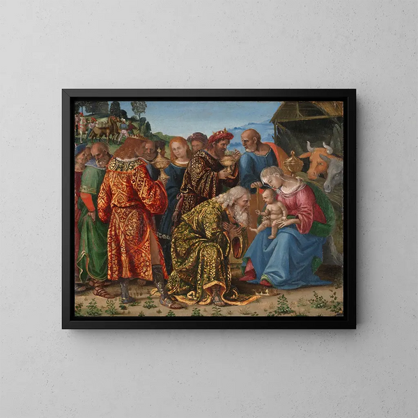 L'Adoration des Mages - Luca Signorelli — kehystetty taideteos seinällä