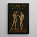Aatami ja Eeva - Lucas Cranach l'Ancien — kehystetty taideteos seinällä