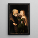 Epäsopiva pari - Lucas Cranach l'Ancien — kehystetty taideteos seinällä