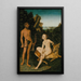 Apollon ja Diana - Lucas Cranach l'Ancien — kehystetty taideteos seinällä