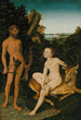Apollon ja Diana - Lucas Cranach l'Ancien — näkymä teoksesta