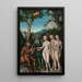 Pariisin tuomio - Lucas Cranach l'Ancien — kehystetty taideteos seinällä