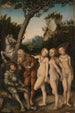 Pariisin tuomio - Lucas Cranach l'Ancien — näkymä teoksesta