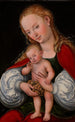 Madonna ja lapsi viinirypäleiden kanssa - Lucas Cranach vanhempi — näkymä teoksesta