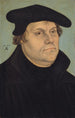 Martin Lutherin muotokuva - Lucas Cranach vanhempi — kehystetty taideteos seinällä