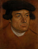 Portrait d'un homme avec une casquette noire - Lucas Cranach l'Ancien — näkymä teoksesta