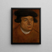 Portrait d'un homme avec une casquette noire - Lucas Cranach l'Ancien — kehystetty taideteos seinällä