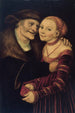 Huonosti yhteensopiva pari - Lucas Cranach l'Ancien — näkymä teoksesta