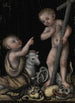 Jeesus-lapsi ja Pyhä Johannes Kastaja - Lucas Cranach l'Ancien — näkymä teoksesta