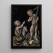 Jeesus-lapsi ja Pyhä Johannes Kastaja - Lucas Cranach l'Ancien — kehystetty taideteos seinällä
