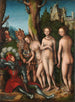 Pariisin tuomio - Lucas Cranach l'Ancien — näkymä teoksesta