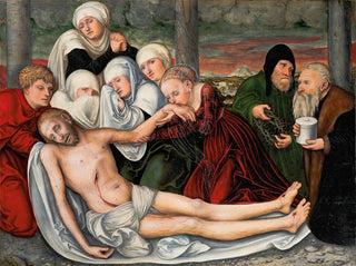 La Lamentation - Lucas Cranach vanha — näkymä teoksesta