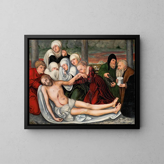 La Lamentation - Lucas Cranach vanha — kehystetty taideteos seinällä