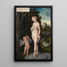 Venus ja Kupidon hunajan varastamisen kanssa - Lucas Cranach l'Ancien — kehystetty taideteos seinällä