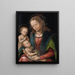 Vierge à l'Enfant adorée par saint Jean enfant - Lucas Cranach l'Ancien — kehystetty taideteos seinällä