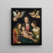 Vierge à l'Enfant avec les saintes Catherine et Barbara - Lucas Cranach l'Ancien — kehystetty taideteos seinällä