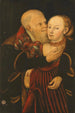 Huonosti yhteensopivat rakastavaiset - Lucas Cranach nuorempi — näkymä teoksesta