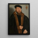 Miehen muotokuva - Lucas Cranach nuorempi — kehystetty taideteos seinällä