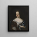Beata Elisabeth von Königsmarck - Lucas von Breda — kehystetty taideteos seinällä