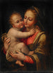 Madonna lapsen kanssa - Lucia Anguissola — kehystetty taideteos seinällä