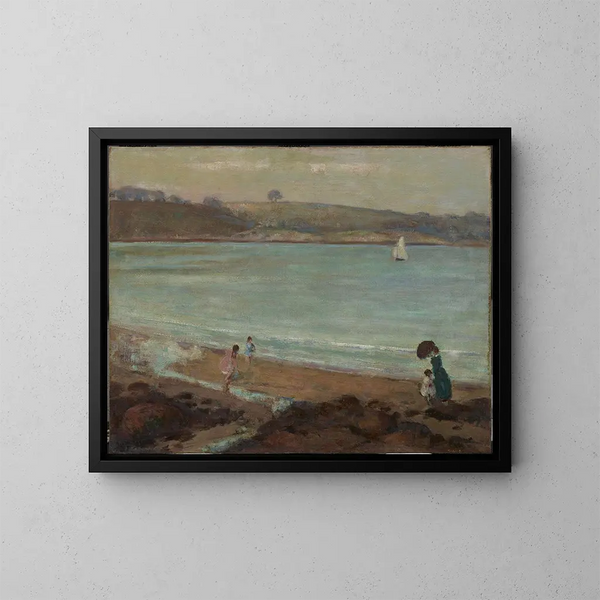 Au large de la baie du Massachusetts - Lucien Abrams — kehystetty taideteos seinällä