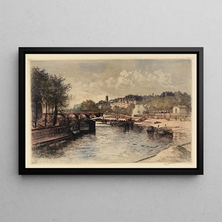 Lucien Marcelin Gautier - La Seine et le PontMarie.webp