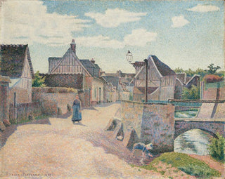 Gouvernes près de Lagny - Lucien Pissarro — näkymä teoksesta