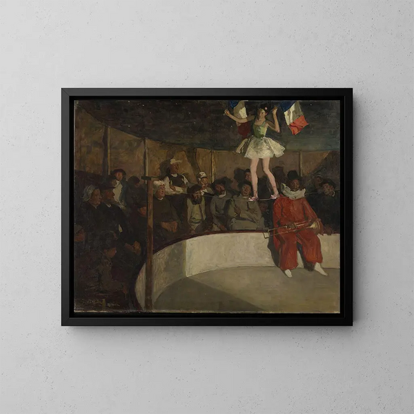 Cirque de marché en Bretagne - Lucien Simon — kehystetty taideteos seinällä
